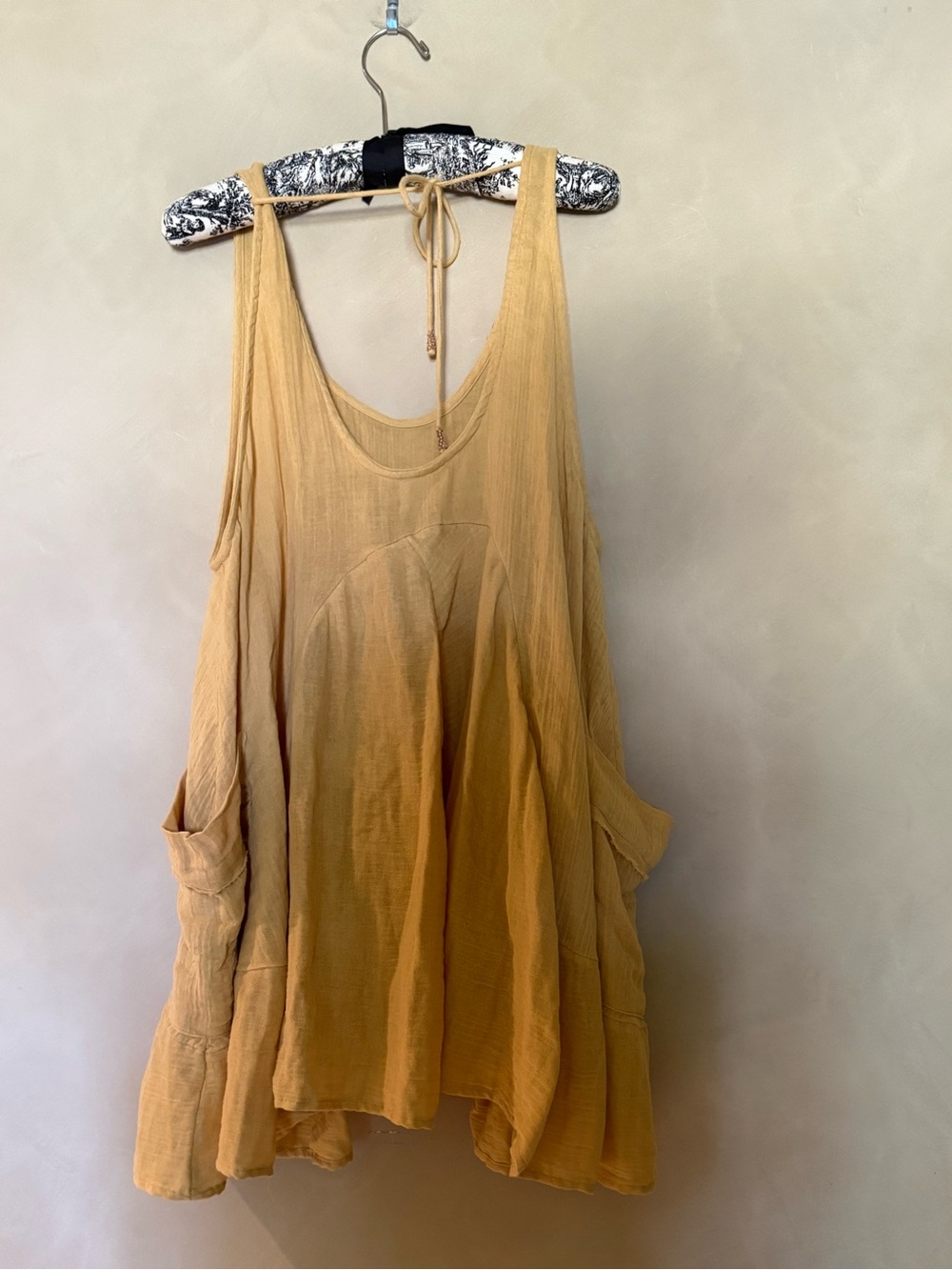 Free People Billowy Bohemian Gauze Pina Colada Tunic size S - Picture 2 of 6